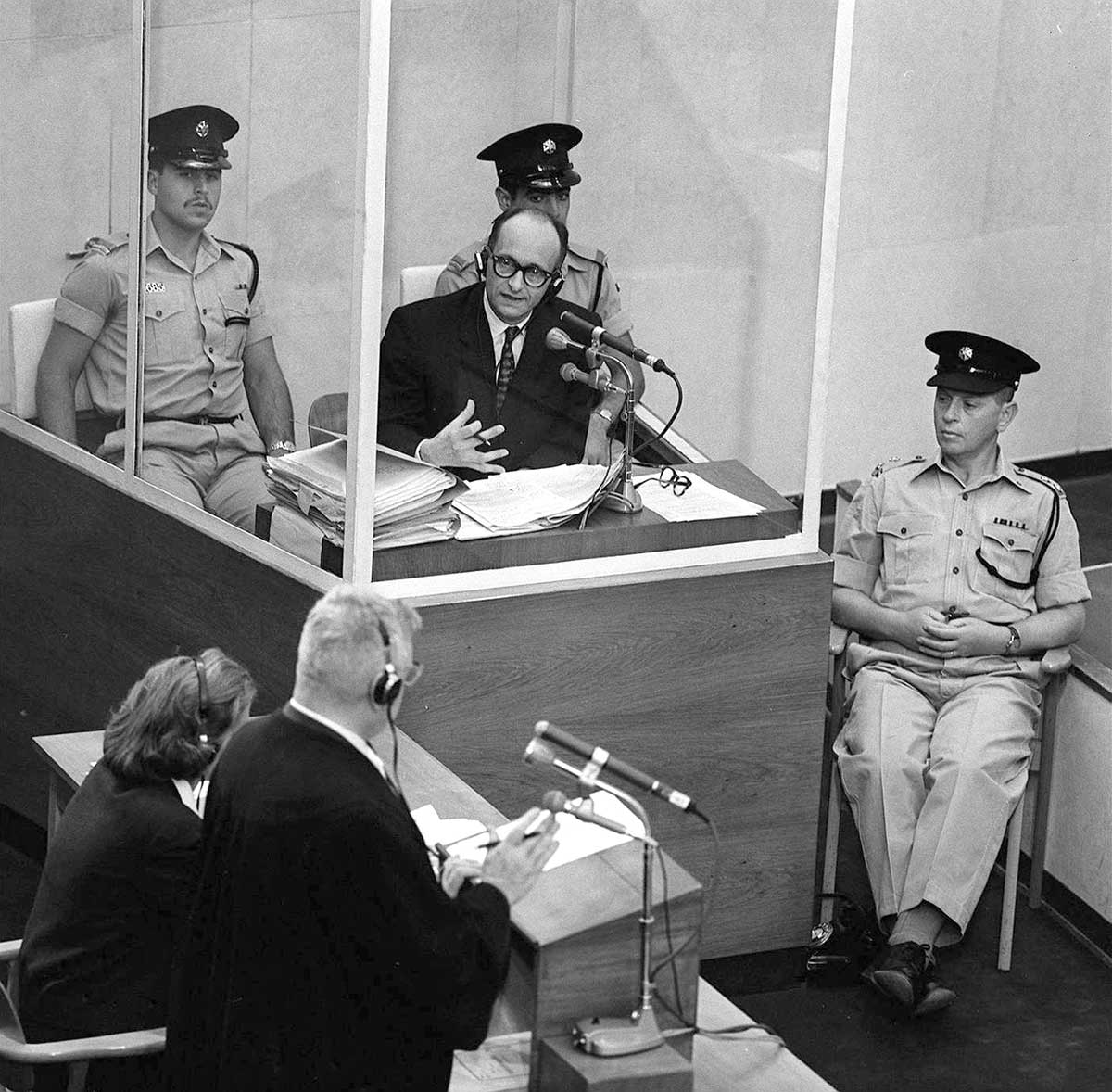 Adolf Eichmann i rättssal 1961